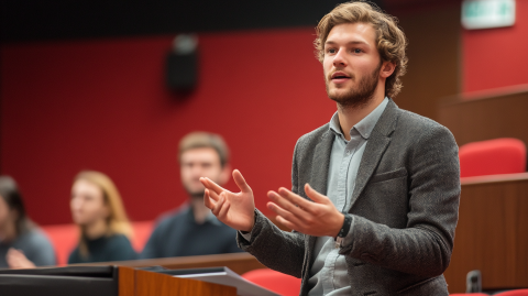 Straatman student giving PhD Viva Presentation e3e57096 b5de 4b09 8f98 ccaced8d99d2