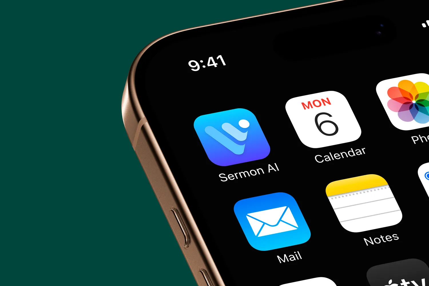 The Verble Sermon app on a phone home screen